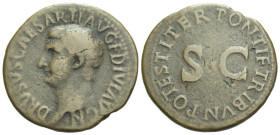 In the name of Drusus, son of Tiberius As Rome 22-23 - From the collection of a Mentor.