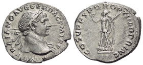 Trajan, 98-117 Denarius Rome mid 107-108