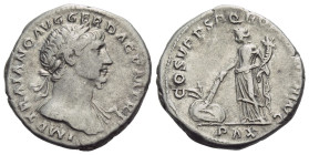 Trajan, 98-117 Denarius Rome circa 106-107