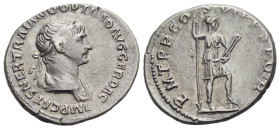 Trajan, 98-117 Denarius Rome late 114-early 116