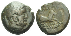 Indo-Greeks of Baktria Euthydemos I, c. 225-200 BC Dichalkon circa 225-200 Bc