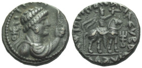 Kushan empire Vima Takto (also known as 'Soter Megas' or Great Savior) Tetradrachm 2nd half of I century AD