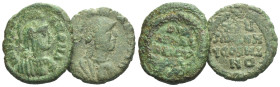 Large lot of 2 Ostrogothic bronzes VI century AD