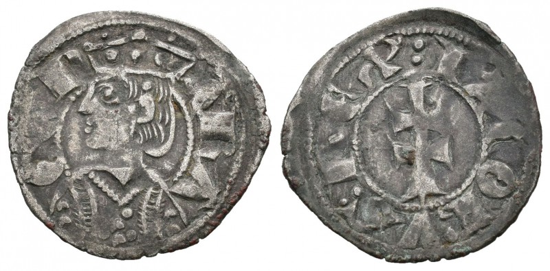 Corona de Aragón. Jaime I (1213-1276). Dinero. Aragón. (Cr-318). Ve. 1,03 g. MBC...
