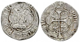 Corona de Aragón. Alfonso II (V de Aragón). 1 real. (1416-1458). Mallorca. (Cr-834). Ag. 2,92 g. Con flores en los cuarteles de la cruz latina. MBC-. ...