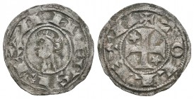 Reino de Castilla y León. Alfonso I (1109-1126). Dinero. Toledo. (Bautista-40). (Abm-23). Ve. 1,03 g. Esta serie otros autores la atribuyen a Alfonso ...