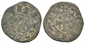 Reino de Castilla y León. Alfonso I (1109-1126). Dinero. Toledo. (Abm-25.3 similar). Ve. 1,32 g. Variante por roeles en la leyenda del reverso. BC+. E...