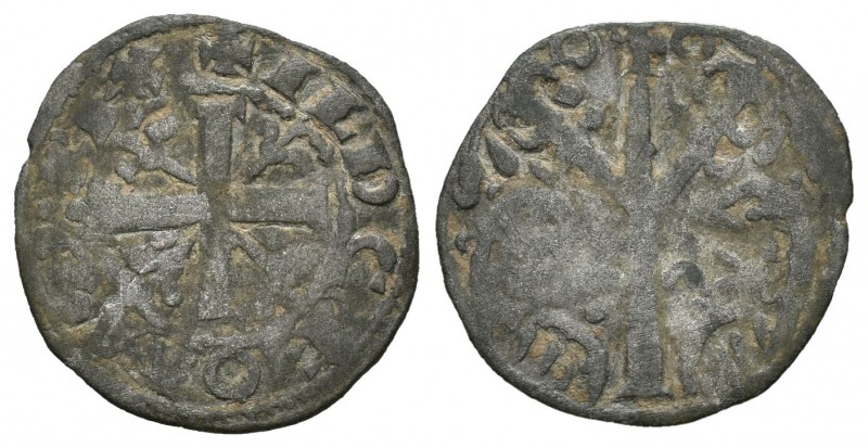 Reino de Castilla y León. Alfonso IX (1188-1230). Dinero. (Bautista-247). (Abm-1...