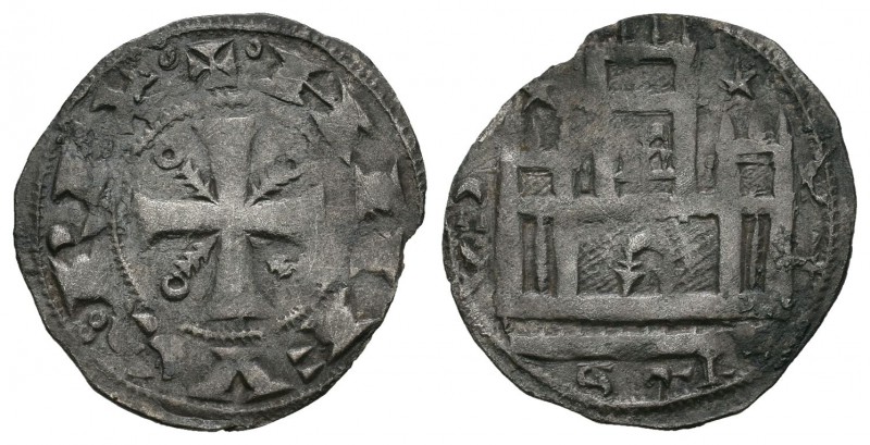 Reino de Castilla y León. Alfonso VIII (1158-1214). Dinero. Toledo. (Bautista-30...