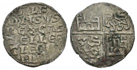 Reino de Castilla y León. Alfonso X (1252-1284). Dinero. (Bautista-360). (Abm-227). Ve. 0,76 g. Sin marca de ceca. 1ª emisión. Vellón rico. EBC-. Est....