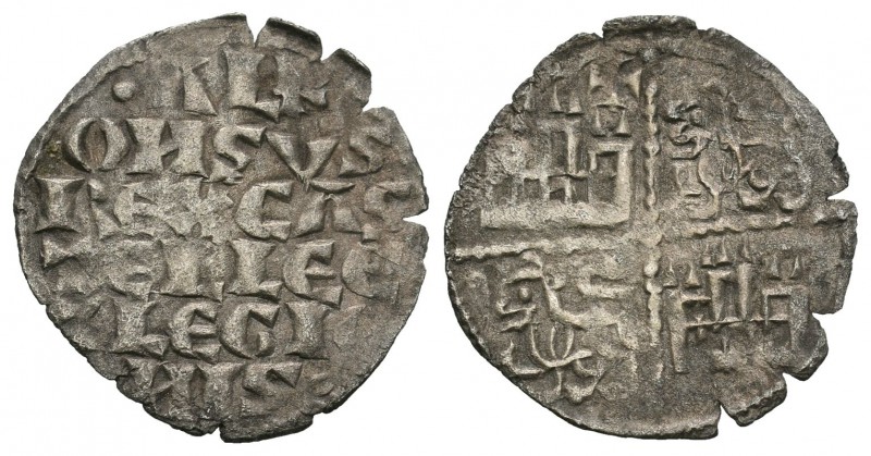Reino de Castilla y León. Alfonso X (1252-1284). Dinero. (Bautista-362). (Abm-23...