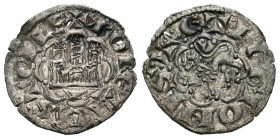Reino de Castilla y León. Alfonso X (1252-1284). Novén . Cuenca. (Abm-266.1). Ve. 0,71 g. Cuenco con pie bajo el castillo. MBC+. Est...25,00.