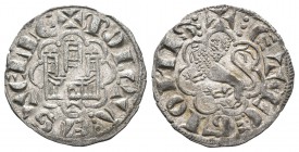 Reino de Castilla y León. Alfonso X (1252-1284). Novén. Toledo. (Abm-271). Ve. 0,76 g. Con T bajo castillo. EBC-. Est...45,00.