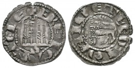 Reino de Castilla y León. Fernando IV (1295-1312). Pepión. Sevilla. (Abm-325 variante). Ve. 0,82 g. Con S bajo el castillo. Variante de leyenda en anv...