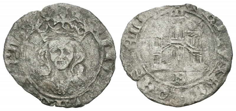 Reino de Castilla y León. Enrique IV (1454-1474). 1/2 cuarto. Burgos. (Bautista-...