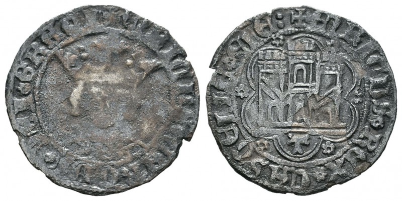 Reino de Castilla y León. Enrique IV (1454-1474). 1/2 cuarto. Toledo. (Bautista-...