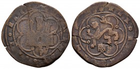 Fernando e Isabel (1474-1504). 4 maravedís. Segovia. P. (Cal-610). Ae. 7,99 g. Grietas y vanos. Ex colección Verdejo, lote 348). BC+/MBC-. Est...60,00...