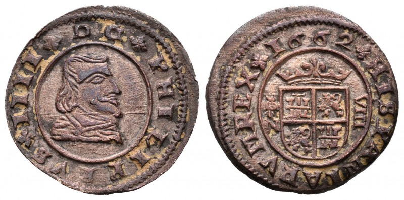 Felipe IV (1621-1665). 8 maravedís. 1662. Granada. N. (Cal-1363). (Jarabo-Sanahu...