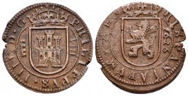 Felipe IV (1621-1665). 8 maravedís. 1623. Segovia. (Cal-1529). (Jarabo-Sanahuja-F275). Ae. 6,05 g. MBC+. Est...20,00.