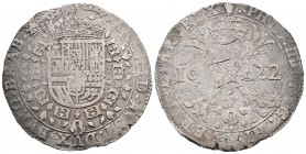Felipe IV (1621-1665). Patagón. 1622. Amberes. (Vit-996). (Vanhoudt-645.AN). Ag. 24,68 g. Oxidaciones superficiales limpiadas. BC+. Est...100,00.