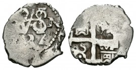 Felipe V (1700-1746). 1/2 real. 1734. Lima. N. (Cal-1780). Ag. 1,69 g. MBC-. Est...40,00.