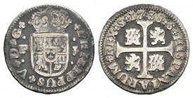 Felipe V (1700-1746). 1/2 real. 1738. Sevilla. J. (Cal-1936). Ag. 1,33 g. BC+. Est...15,00.