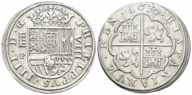 Felipe IV (1621-1665). 8 reales. 1630. Segovia. P. (Cal-563). Ag. 26,81 g. MBC+. Est...900,00.
