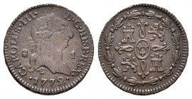 Carlos III (1759-1788). 1 maravedí. 1772. Segovia. (Cal-1926). Ae. 1,21 g. EBC-. Est...80,00.