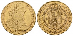 Carlos III (1759-1788). 4 escudos. 1787. Madrid. DV. (Cal-313). Au. 13,36 g. MBC/MBC+. Est...425,00.