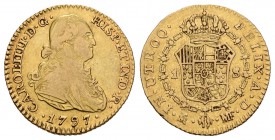 Carlos IV (1788-1808). 1 escudo. 1797. Madrid. MF. (Cal-496). Au. 3,34 g. MBC-. Est...110,00.