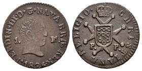 Fernando VII (1808-1833). 1 maravedí. 1826. Pamplona. (Cal-1655). Ae. 2,03 g. MBC+. Est...85,00.