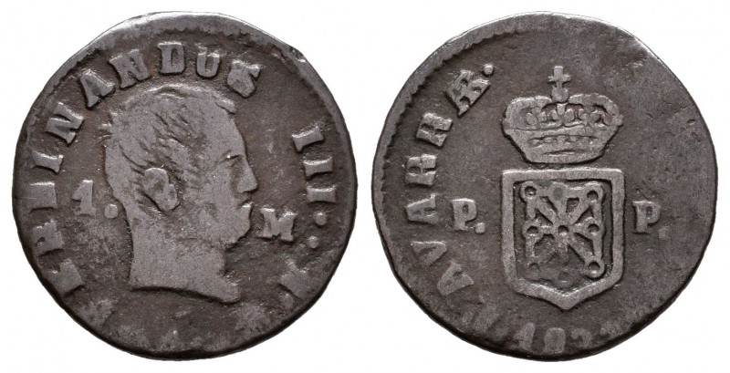Fernando VII (1808-1833). 1 maravedí. 183... Pamplona. (Cal-tipo 465). Ae. 1,92 ...