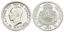 Alfonso XIII (1886-1931). 50 céntimos. 1926. Madrid. PCS. (Cal-64). Ag. 2,52 g. SC. Est...9,00.