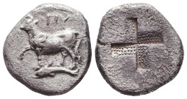 Thrace, Byzantion. 340-320 B.C. AR .

Reference:

Condition: Very Fine

Weight: 4,9 gr 
Diameter: 17,6 mm