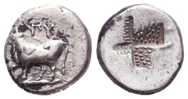 Thrace, Byzantion. 340-320 B.C. AR .

Reference:

Condition: Very Fine

Weight: 2,5 gr
Diameter: 11,6 mm