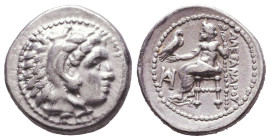 KINGS of MACEDON. Alexander III 'the Great'. 336-323 BC. AR Drachm. 

Reference:

Condition: Very Fine

Weight: 4,2 gr
Diameter: 16,4 mm