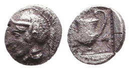 Greek Obol, Ca. 5th-3rd Century BC. AR.

Reference:

Condition: Very Fine

Weight: 0,4 gr
Diameter: 6,4 mm