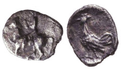 Greek Obol, Ca. 5th-3rd Century BC. AR.

Reference:

Condition: Very Fine

Weight: 0,2 gr
Diameter: 5,4 mm