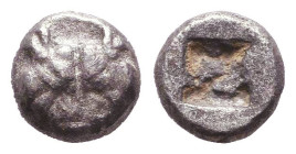 Greek Obol, Ca. 5th-3rd Century BC. AR.

Reference:

Condition: Very Fine

Weight: 0,5 gr
Diameter: 5,7 mm
