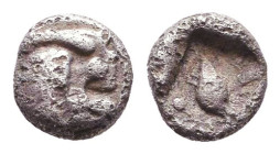 Greek Obol, Ca. 5th-3rd Century BC. AR.

Reference:

Condition: Very Fine

Weight: 0,3 gr
Diameter: 4,6