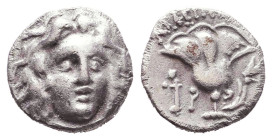 Islands off Caria. Rhodes. 125-88 B.C. AR

Reference:

Condition: Very Fine

Weight: 1,2 gr
Diameter: 9,8
