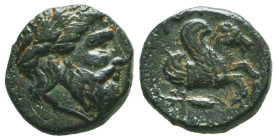 MYSIA. Lampsakos (Circa 400-300 BC). Ae.
Reference:

Condition: Very Fine

Weight: 4,8 gr
Diameter: 15,8