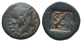 Greek Coins. 4th - 3rd century B.C. AE
Reference:

Condition: Very Fine

Weight: 2,3 gr
Diameter: 13,3