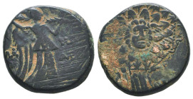 Greek Coins. 4th - 3rd century B.C. AE
Reference:

Condition: Very Fine

Weight: 7,1 gr
Diameter: 19,7