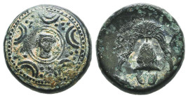 Greek Coins. 4th - 3rd century B.C. AE
Reference:

Condition: Very Fine

Weight: 4,6 gr
Diameter: 14,9