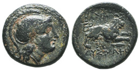 Greek Coins. 4th - 3rd century B.C. AE
Reference:

Condition: Very Fine

Weight: 5,2 gr
Diameter: 19