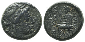 Greek Coins. 4th - 3rd century B.C. AE
Reference:

Condition: Very Fine

Weight: 9,1 gr
Diameter: 20,2