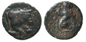 Greek Coins. 4th - 3rd century B.C. AE
Reference:

Condition: Very Fine

Weight: 1,1 gr
Diameter: 10,5