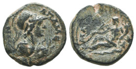 Roman Provincial Coins, Ae
Reference:

Condition: Very Fine

Weight: 1,9 gr
Diameter: 14,5mm