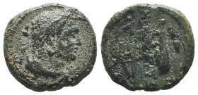 Roman Provincial Coins, Ae
Reference:

Condition: Very Fine

Weight: 3 gr
Diameter: 16,4 mm